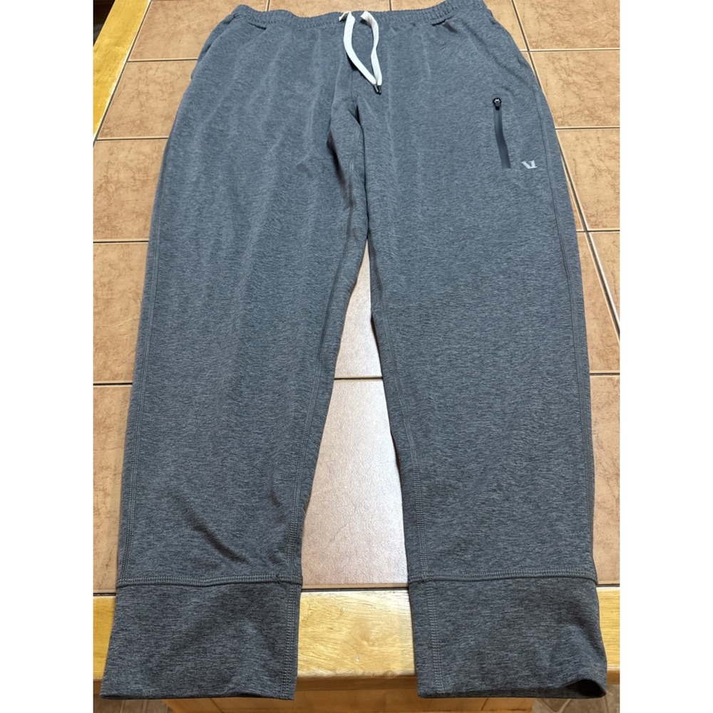 Vuori Pants Mens Large 36 x 29 Gray Sunday Performance Jogger Stretch V416